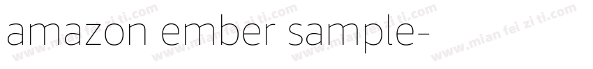 amazon ember sample字体转换